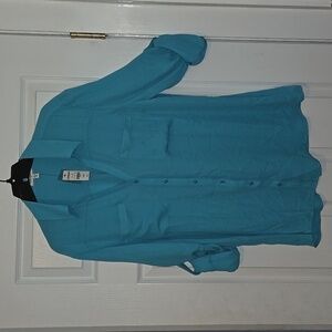 Express Teal Button Down Shirt